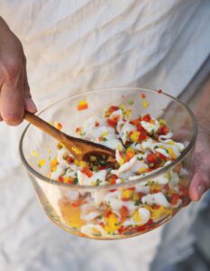 Ginger Lime Scallop Ceviche Recipe Image